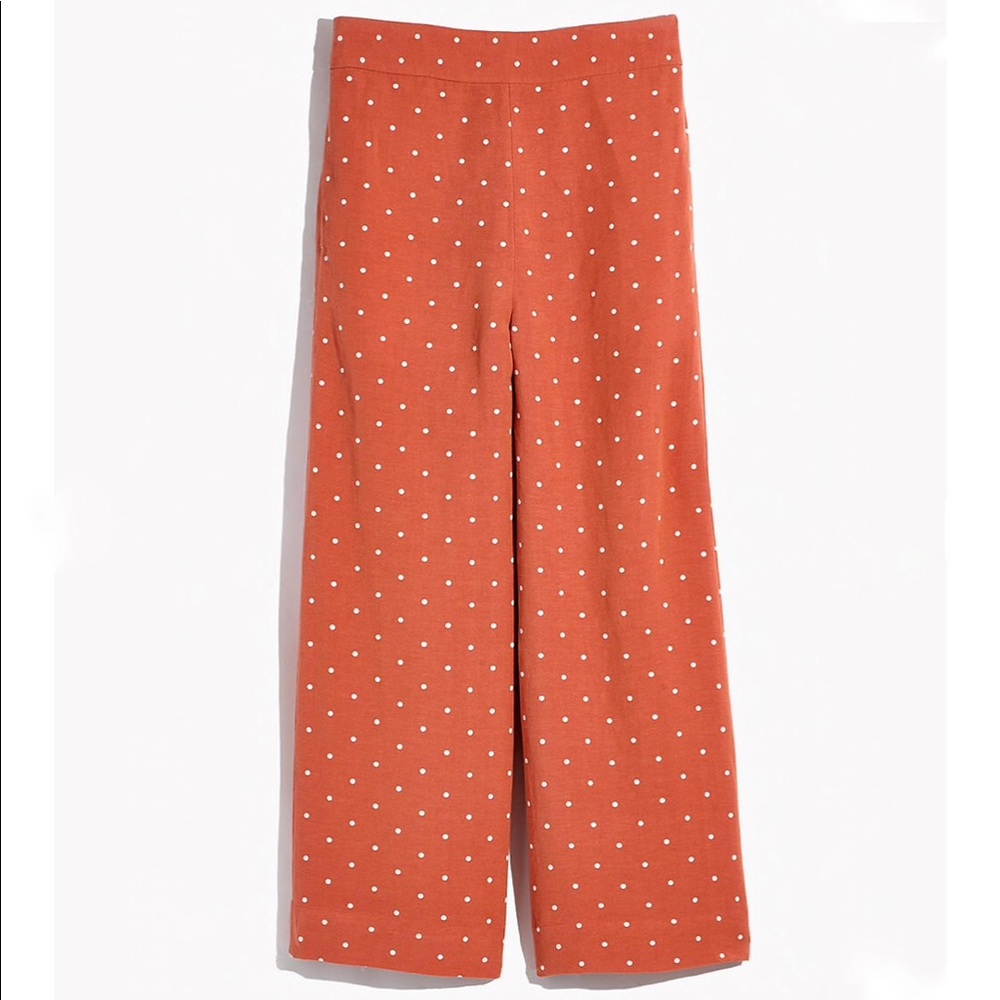 Madewell Huston Pull-on Crop Pants in Polka Dot